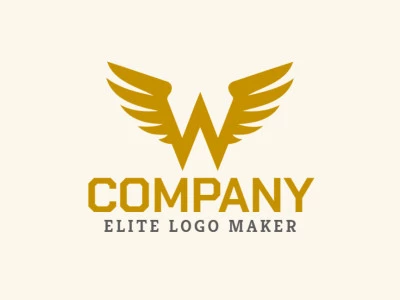 A symmetric logo featuring a 'W' with wings, exuding creativity and sophistication.