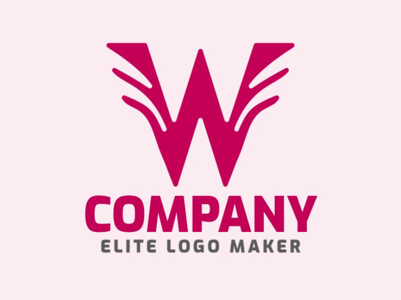 A sleek and stylish logo featuring the letter 'W' in an initial letter style, perfect for a modern brand.