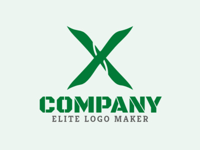 Um design de letra inicial 'X', elegante e moderno, perfeito para uma marca dinâmica.