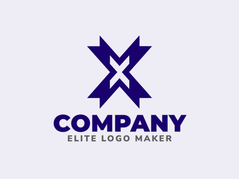 An eye-catching logo design featuring the letter 'X' in an initial letter style, perfect for making a bold and memorable impression.