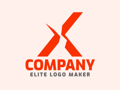 Um logotipo minimalista apresentando a letra 'X', transmitindo criatividade e profissionalismo.