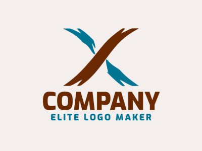 Um logotipo limpo e minimalista apresentando a letra 'X', exalando simplicidade e sofisticação.