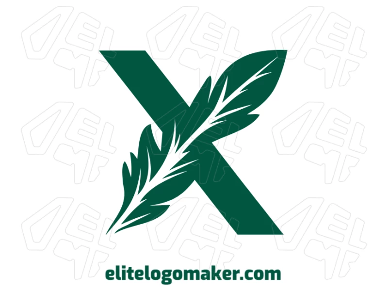 A graceful logo design featuring the letter "X" blended with a tree leaf, presented in an initial letter style for a smooth and organic look.
