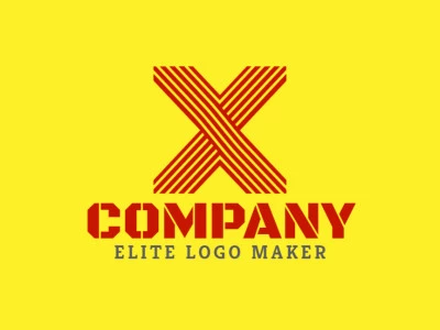 An inspiring logo features the letter 'X' formed by bold stripes, creating a dynamic and visually engaging striped design.