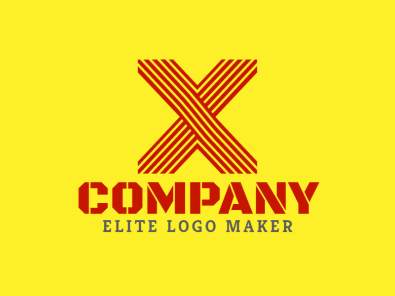 An inspiring logo features the letter 'X' formed by bold stripes, creating a dynamic and visually engaging striped design.