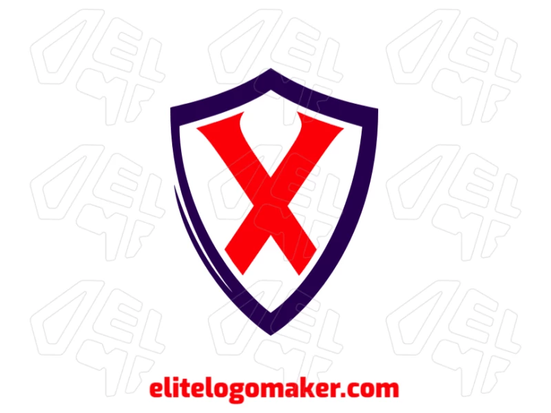 Un diseño en estilo emblema que genera una letra "X" simple y llamativa dentro de un escudo medieval, ofreciendo un concepto de logo audaz y clásico.