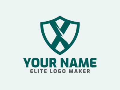 A versatile emblem logo featuring the letter 'X' integrated with a shield, suitable for various purposes and design needs.