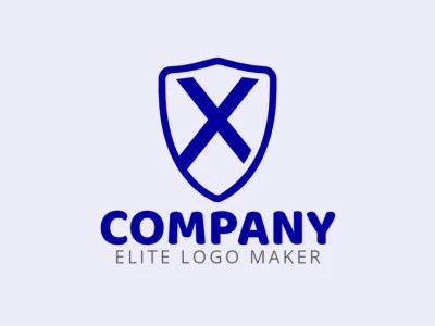 Un logotipo emblemático prominente con la letra 'X' dentro de un escudo.