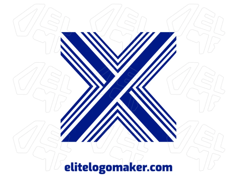 A creative logo featuring the letter "X" with a striped style, combining modern aesthetics and dynamic design for a distinctive visual identity.