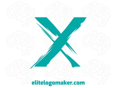 La letra 'x' con un diseño aleatorio crea una letra inicial excelente y única, ofreciendo un atractivo visual inesperado y llamativo.