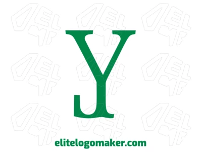 A letra "Y" com um design abstrato e conceito minimalista, criando um logotipo bonito e elegante que se destaca pela sua simplicidade.
