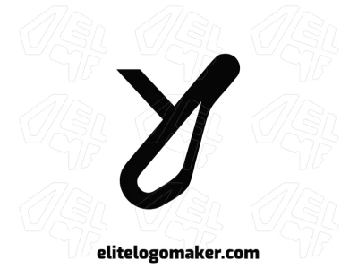 Un hermoso logotipo con la letra "Y" en un diseño abstracto, creando un estilo de letra inicial moderno y elegante.