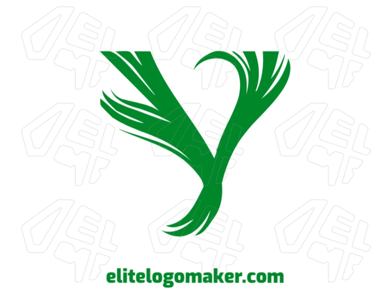 Logo design with letter "Y" in a simple style and beautiful shape, perfect to generate a clean and elegant concept.