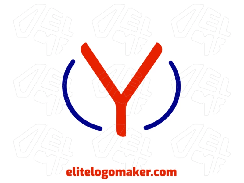 A unique minimalist logo featuring the letter 'Y' with an abstract detail, designed with clean lines and modern aesthetics for a distinctive look.