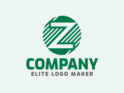 Un logotipo elegante que presenta la letra inicial 'Z' en un estilo dinámico, perfecto para una marca moderna.