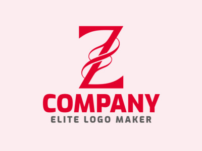 Um design de logotipo de letra inicial elegante apresentando a letra Z, representando dinamismo e inovação.