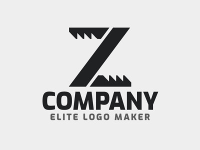 Un logotipo elegante y minimalista con la letra 'Z', diseñado con simplicidad y sofisticación en negro.