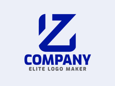 A simple yet captivating logo design featuring the letter 'Z', ideal for a variety of businesses.