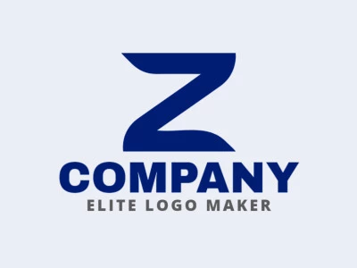 Un logotipo minimalista muestra la letra 'Z' con un diseño limpio y moderno, perfecto para resaltar un concepto creativo con simplicidad.