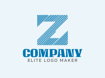 An innovative initial letter logo design showcasing the letter "Z" with dynamic lines, representing forward-thinking.