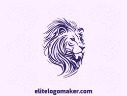 Create a memorable logo for your business in the shape of a lion with handcrafted style and creative design.