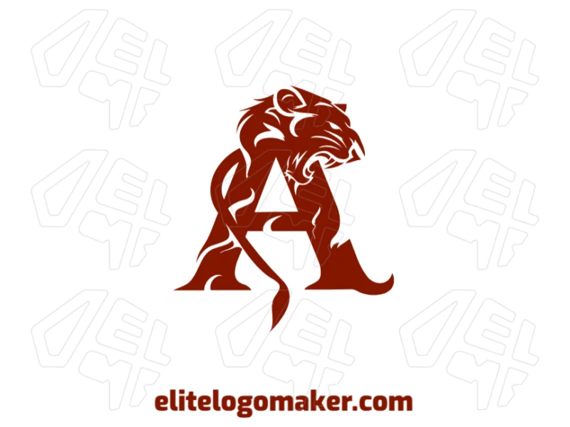 Eye-catching logo featuring a lion combined with the letter 'A' in an illustrative style, creating a bold and unique design.