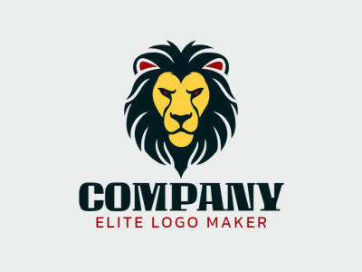 A majestic logo featuring the fierce head of a lion, exuding strength and authority with its bold design.