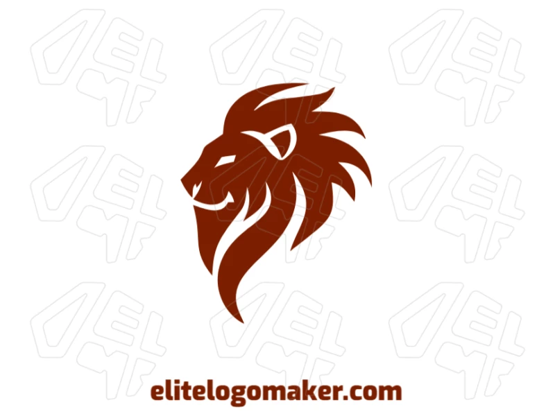 A creative logo featuring a lion with a simple design, combining elegance and minimalism for a strong and memorable visual identity.