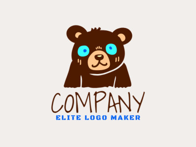 A charmingly playful logo featuring a lovable little bear, perfect for evoking nostalgia and joy.