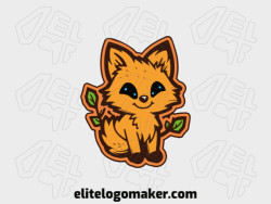 An artisanal logo featuring a charming little fox, capturing the essence of nature's whimsy.