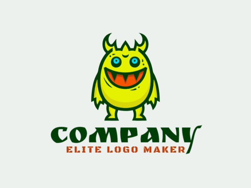 An adorable little monster logo, capturing the whimsy of illustration.