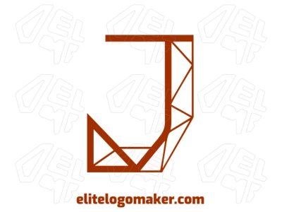 A magnificent image of the letter "J" with a customizable design, perfect for creating your unique logo template.