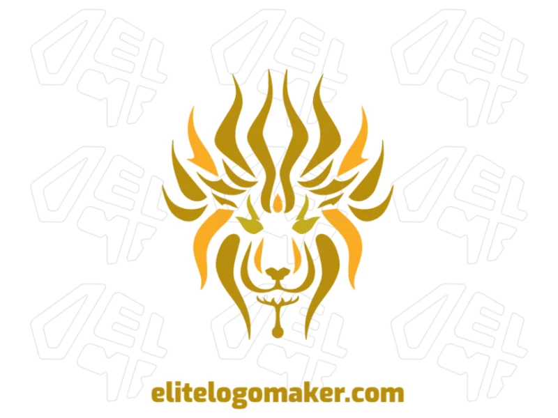 A perfect logo featuring a majestic lion with an artistic design, crafted in an artisanal style to showcase elegance, strength, and timeless beauty.