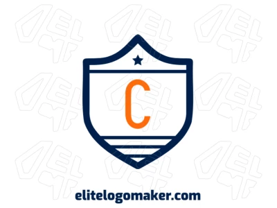 Un escudo medieval profesional con la letra "C" en el centro, diseñado en estilo emblema para una maestría de logotipo única y elegante.