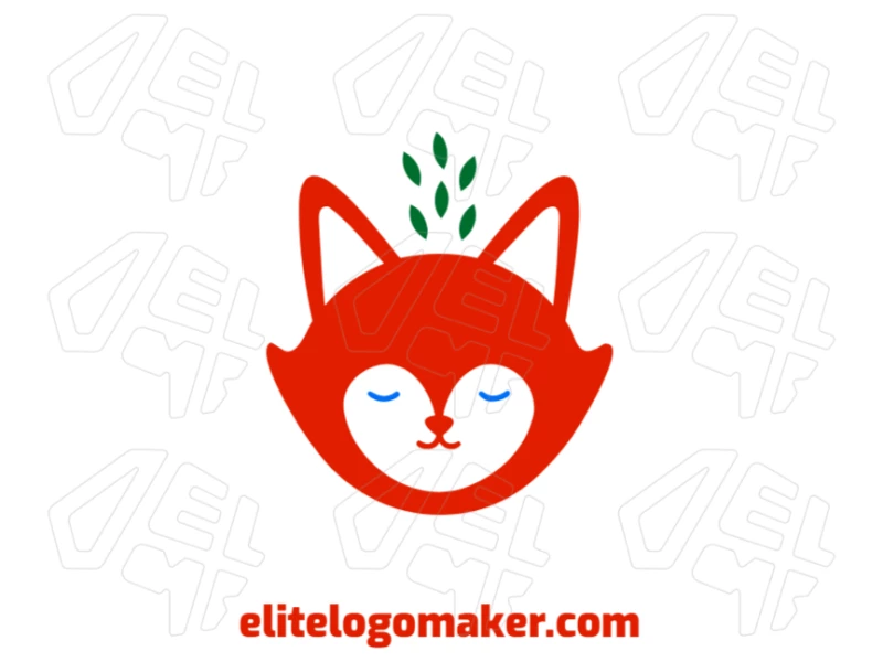 A creative and minimalist illustration of a fox head, capturing simplicity and elegance in design.