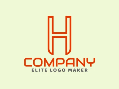 Un logotipo profesional con la letra inicial 'H' en un estilo minimalista, con líneas limpias y una elegancia sutil, que refleja una estética moderna y refinada.