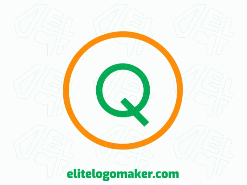 Um logotipo minimalista criativo com a letra 'Q', projetado com linhas elegantes e simplicidade moderna para uma identidade de empresa profissional e inovadora.