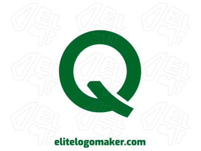 Um logotipo da letra 'Q' minimalista com design profissional, adequado para criar uma identidade de marca única e moderna.
