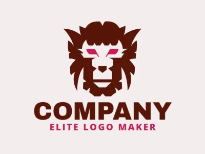 Logotipo criativo com a forma de uma cabeça de macaco, com design refinado e estilo abstrato.