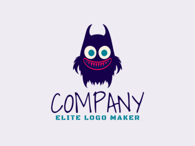 A pictorial logo featuring a whimsical monster, utilizing bold colors and playful design elements to create a memorable and engaging brand identity.