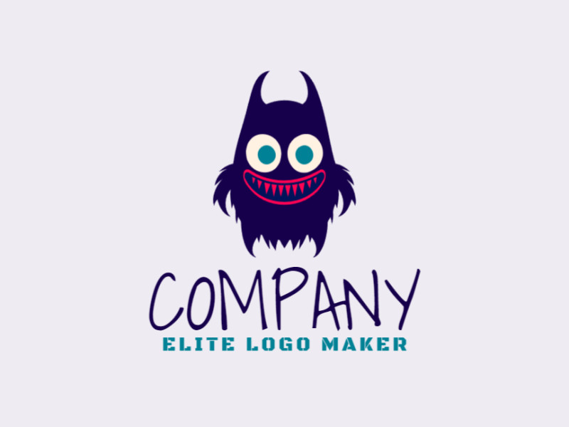 A pictorial logo featuring a whimsical monster, utilizing bold colors and playful design elements to create a memorable and engaging brand identity.