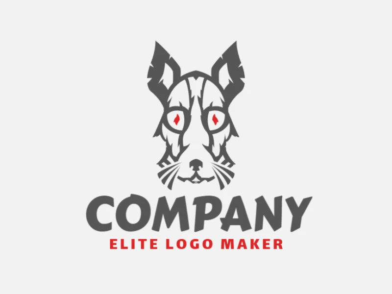 Modern logo in the shape of a mouse with professional design and abstract style.