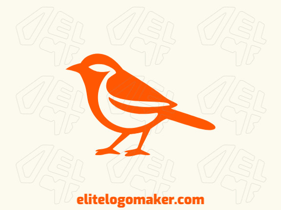 Crie um logotipo memorável para sua empresa com a forma de um pássaro da natureza com estilo minimalista e design criativo.