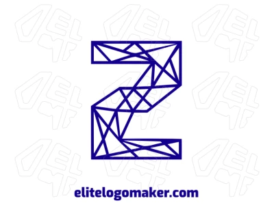 Un logotipo gracioso con el número "2" en estilo mosaico, perfecto para una identidad de marca profesional y elegante.