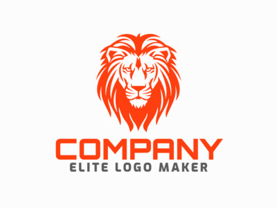 Logo design features an abstract orange lion, embodying a refined and luxurious aesthetic that is highly noticeable.