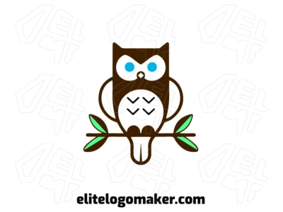 A cheap abstract logo featuring a sleek and modern owl design, combining simplicity and creativity for a distinctive look.