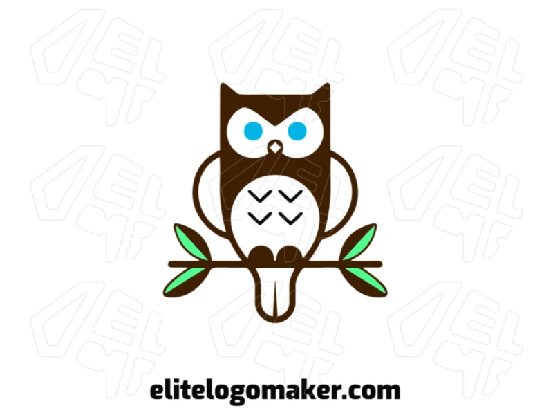 A cheap abstract logo featuring a sleek and modern owl design, combining simplicity and creativity for a distinctive look.