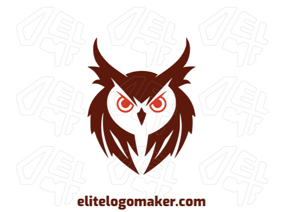 Professional logo in the shape of an owl head with creative design and minimalist style.