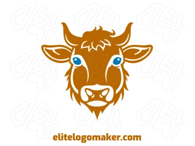 A creative logo featuring a pictorial ox head, designed with bold lines and artistic details to create a strong and visually striking brand identity.