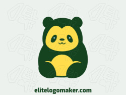 Um logotipo lúdico com um panda, evocando inocência e charme.
